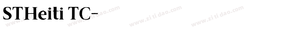 STHeiti TC字体转换
